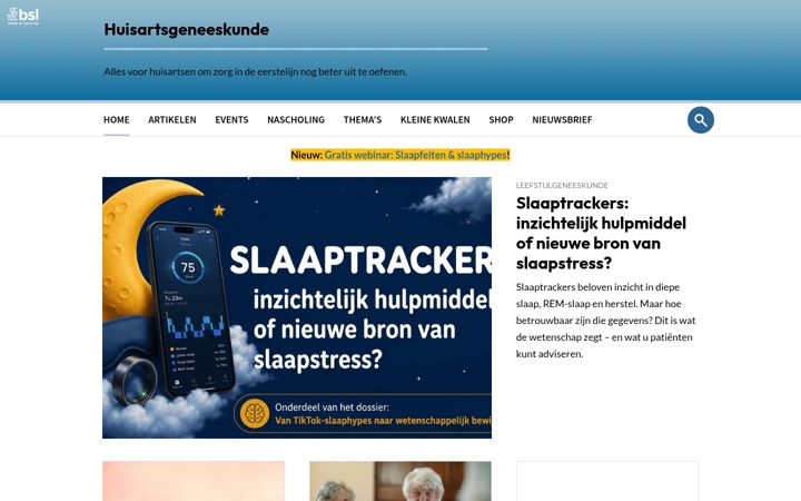 Screenshot of artsportaal.nl