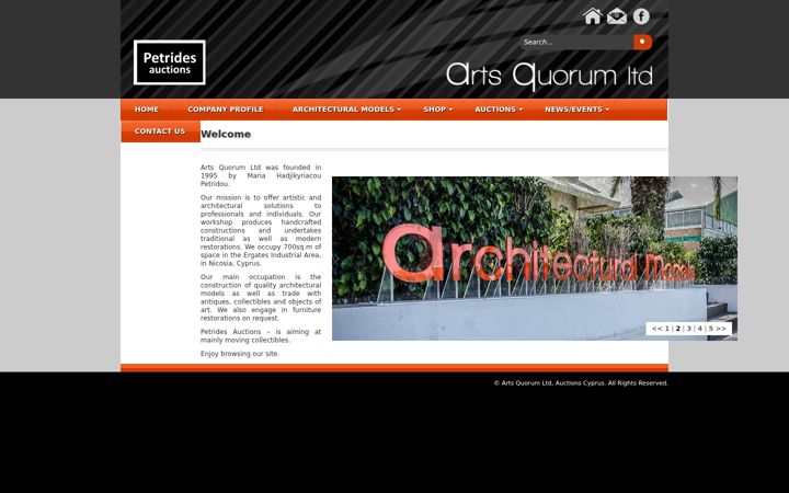 Screenshot of artsquorum.com.cy