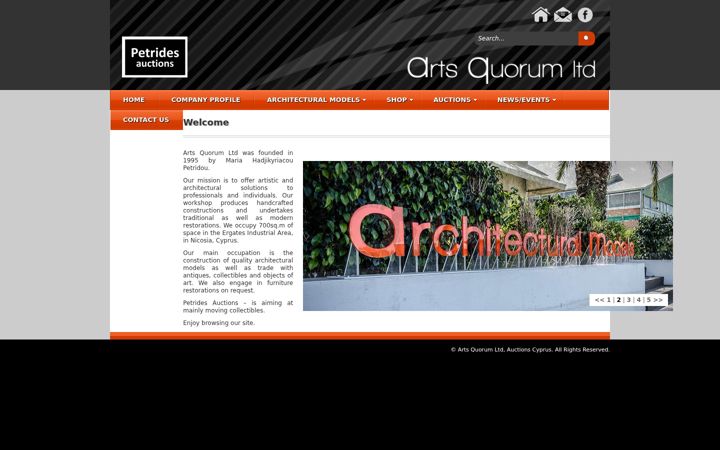 Screenshot of artsquorum.com