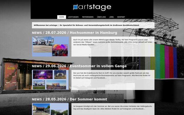 Screenshot of artstage.de