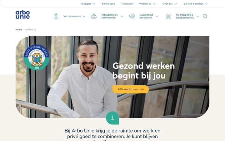 Screenshot of artstraineeship.nl