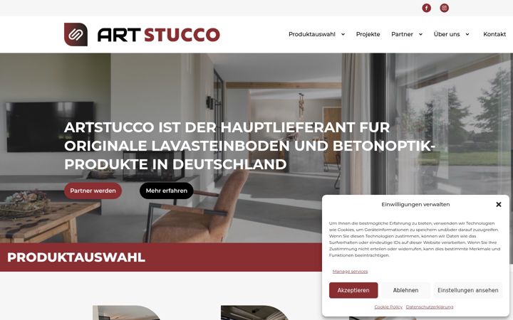 Képernyőkép: artstucco.de
