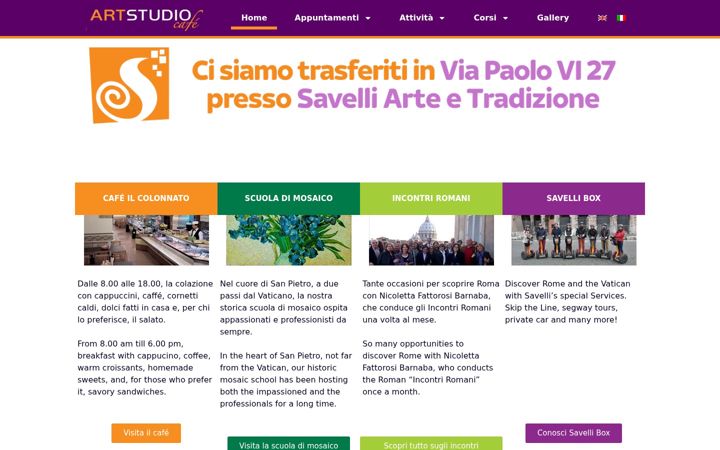 Screenshot του artstudiocafe.com