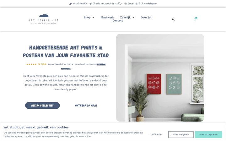 Captura de ecrã de artstudiojet.nl