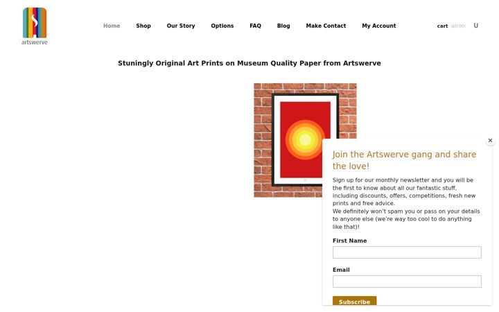 Screenshot of artswerve.com