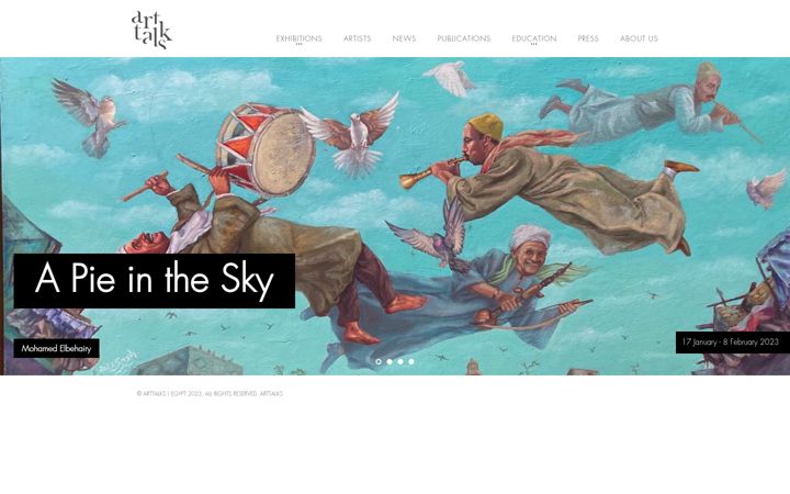 Screenshot of arttalks.com