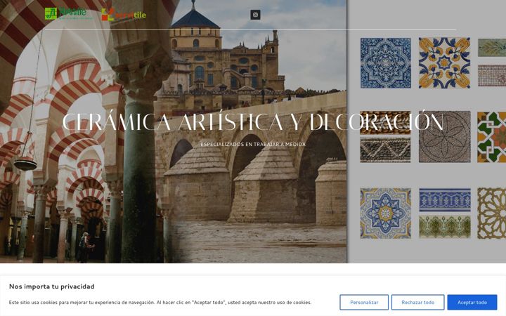 Screenshot van arttile.es