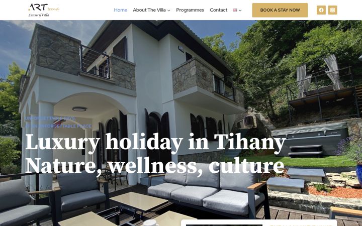 Screenshot of arttrend.hu