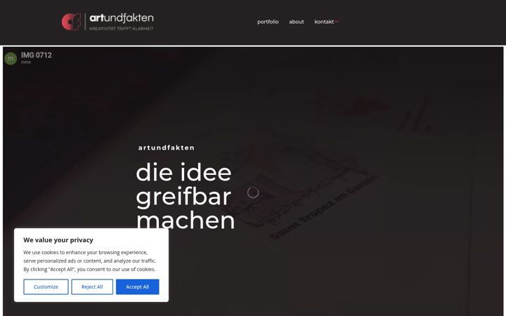 Zrzut ekranu artundfakten.de