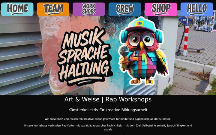 Zrzut ekranu artundweise-rap.de