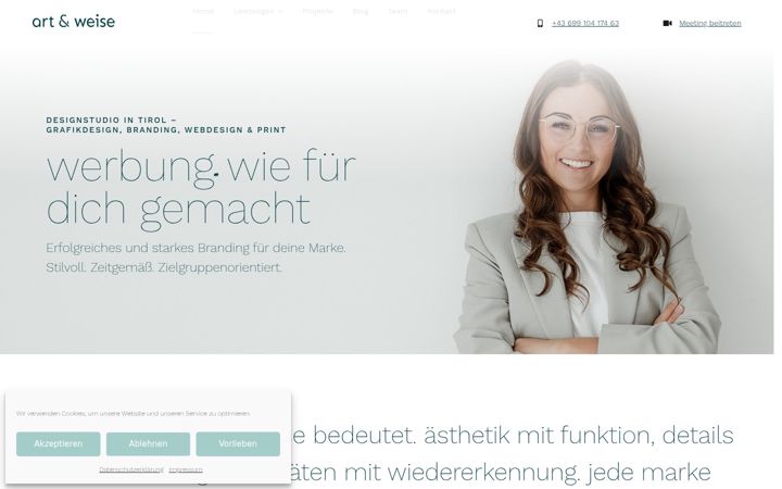Zrzut ekranu artundweise.at