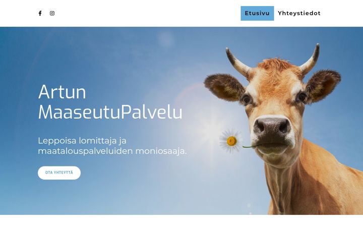 Screenshot of artunmaaseutupalvelu.fi