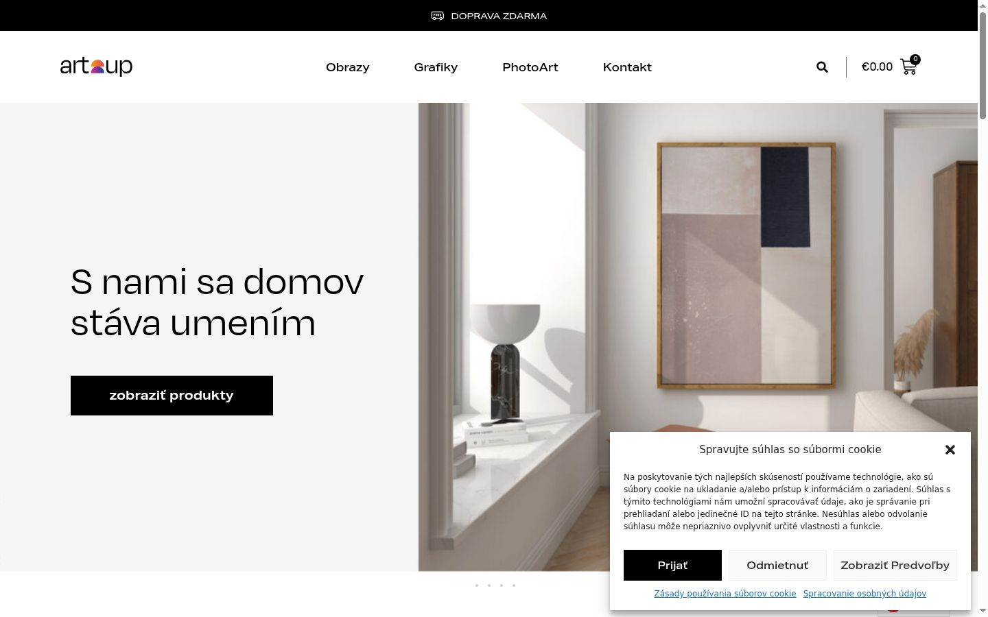 Screenshot tal-banner tal-kunsens muri qabel kwalunkwe interazzjoni