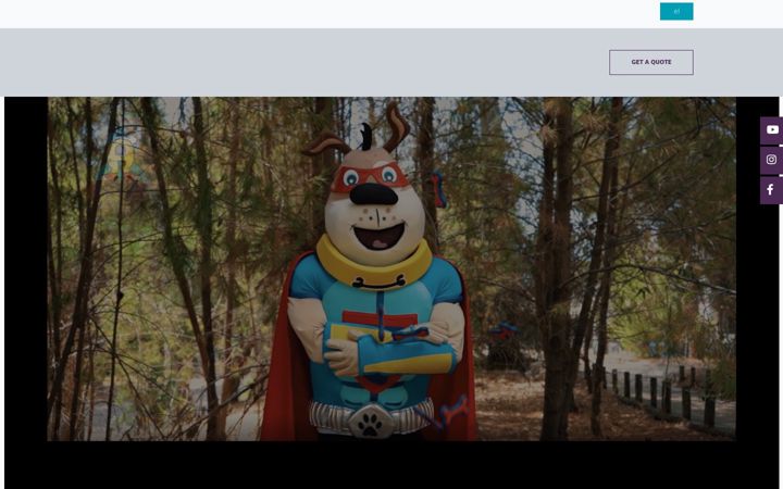 Screenshot of artupmascots.com