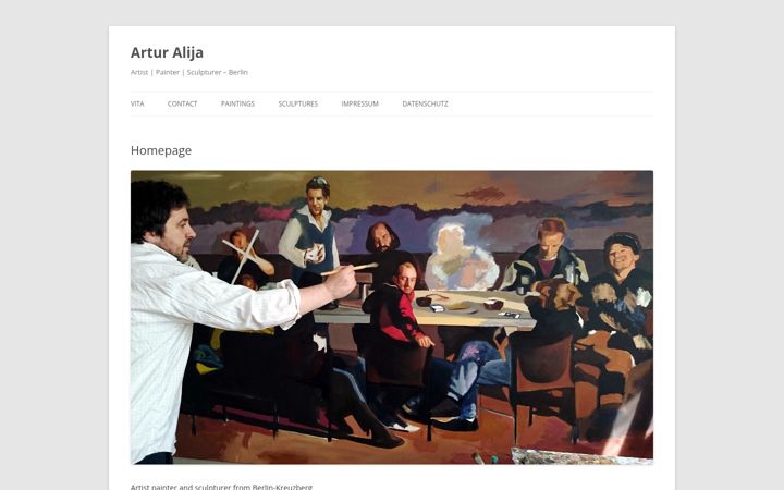 Captură de ecran a artur-alija.de