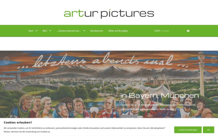 Screenshot of artur-pictures.com
