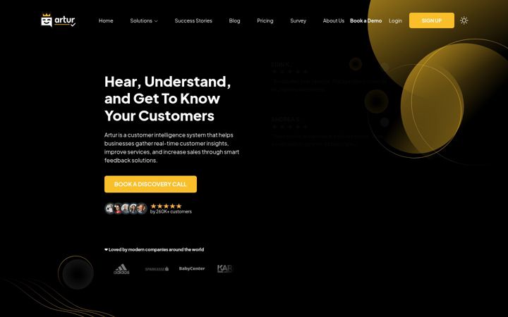 Screenshot of artur.com