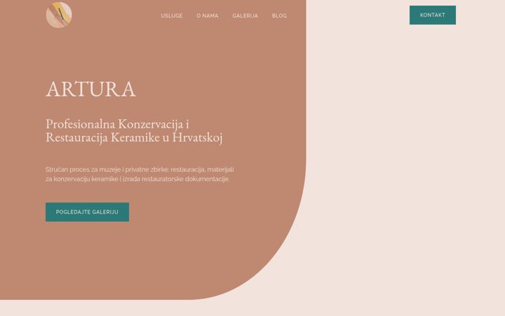 Screenshot of artura.hr