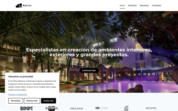 Captura de pantalla de arturba.com