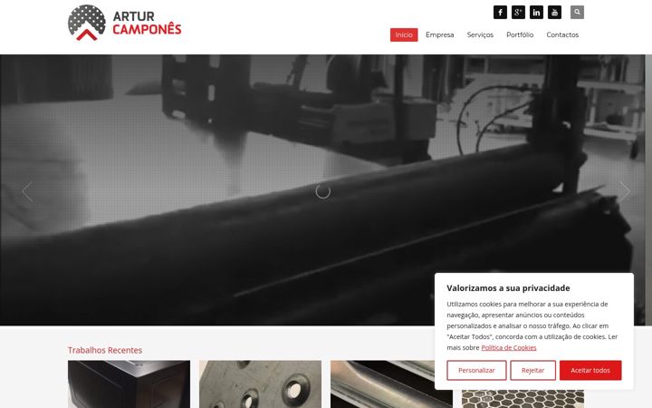 Screenshot of arturcampones.pt