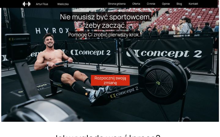 Skærmbillede af arturfilus.pl
