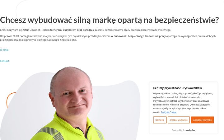 Skærmbillede af arturlipowicz.pl
