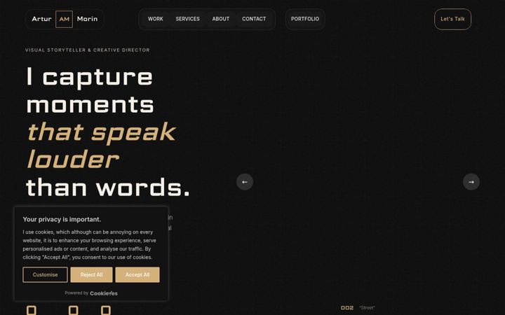 Screenshot του arturmorin.page
