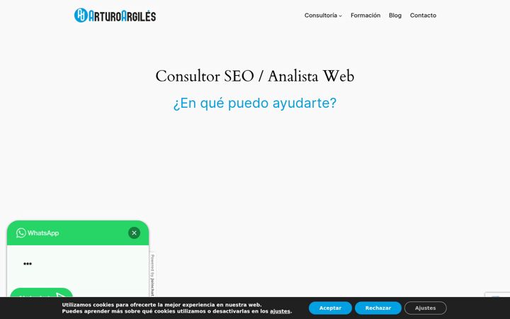 Screenshot του arturoargiles.es
