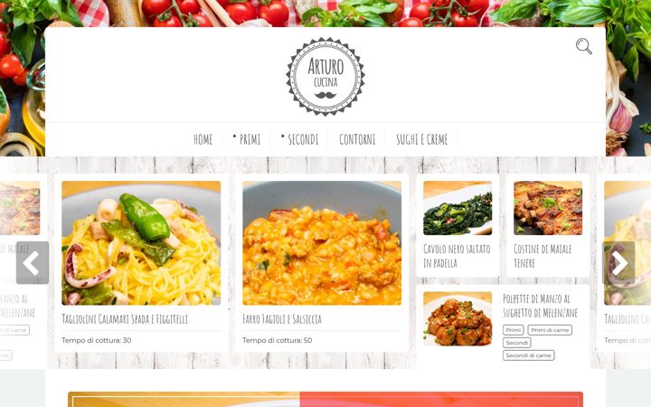 Screenshot of arturocucina.it
