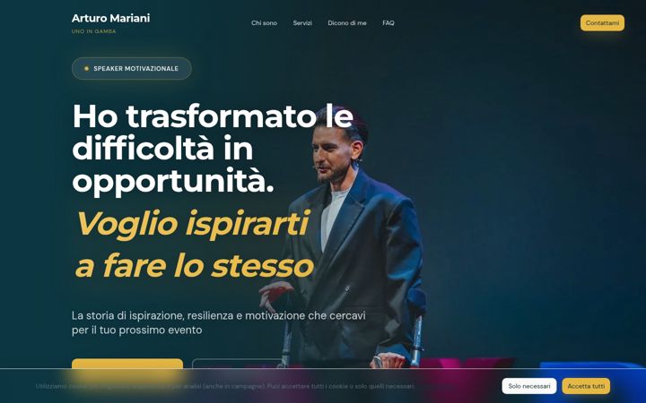 Screenshot of arturomariani.it