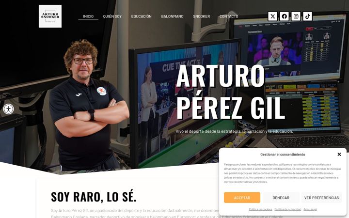 Screenshot του arturoperezgil.es