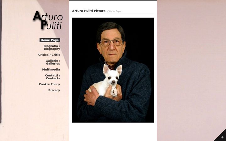 Screenshot of arturopuliti.it