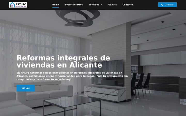Zrzut ekranu arturoreformas.com