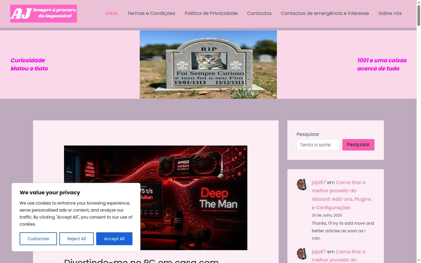 Screenshot tal-banner tal-kunsens muri qabel kwalunkwe interazzjoni