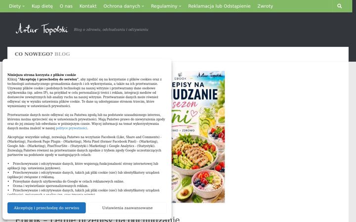 Captură de ecran a arturtopolski.pl