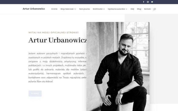 Captură de ecran a artururbanowicz.com