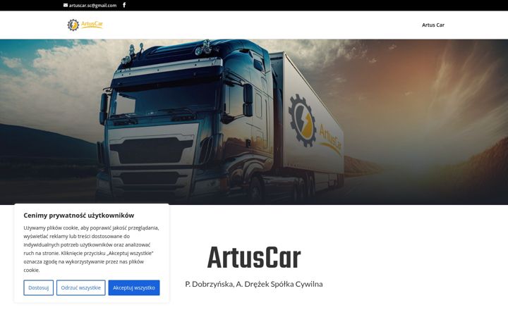 Screenshot of artuscar.pl