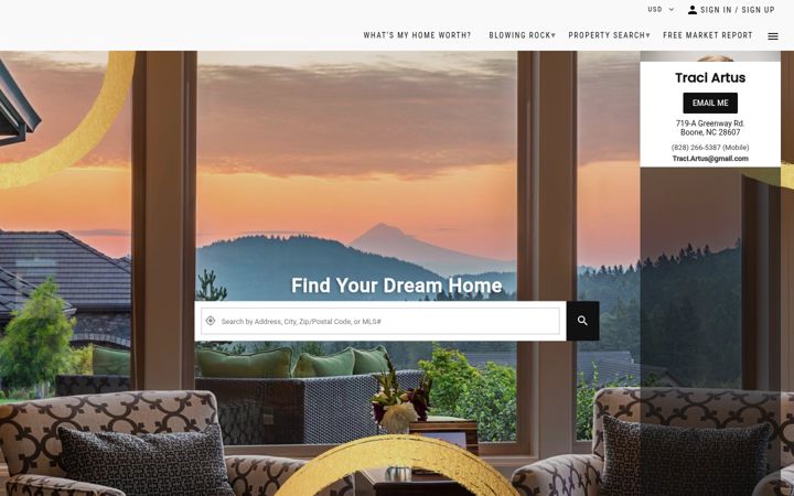 Screenshot of artusrealty.com