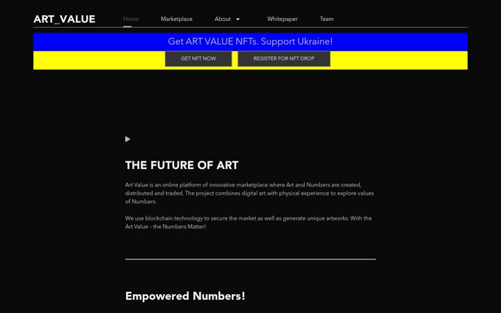 Screenshot of artvalue.org