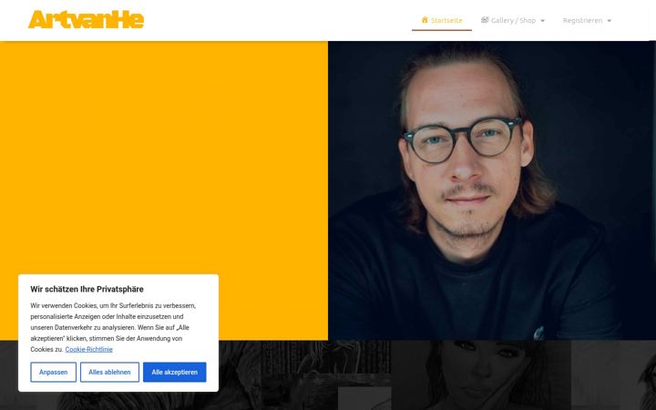 Screenshot of artvanhe.de