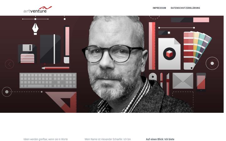 Screenshot of artventure-werbung.de