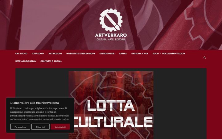 Ekrano kopija artverkaro.altervista.org