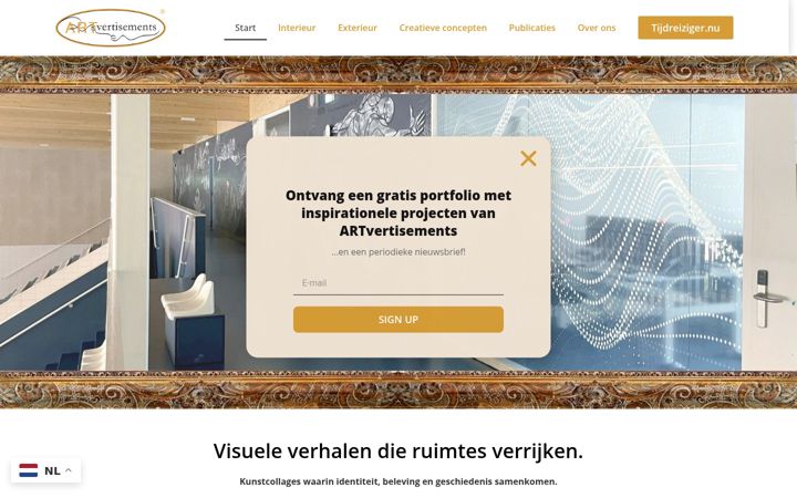Screenshot of artvertisements.com