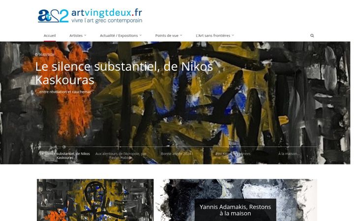 Screenshot of artvingtdeux.fr