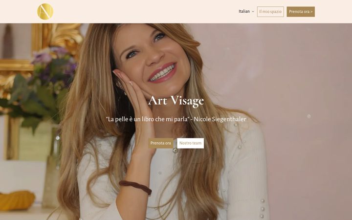 Screenshot of artvisage.ch