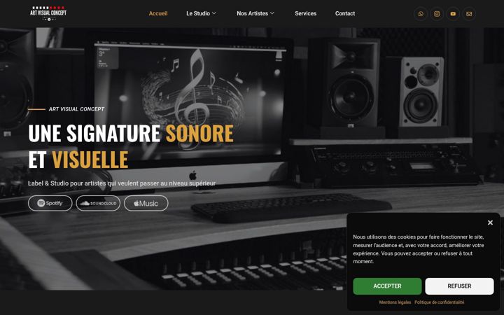 Screenshot of artvisualconcept.fr