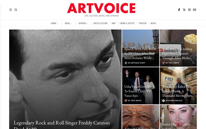 Screenshot of artvoice.com