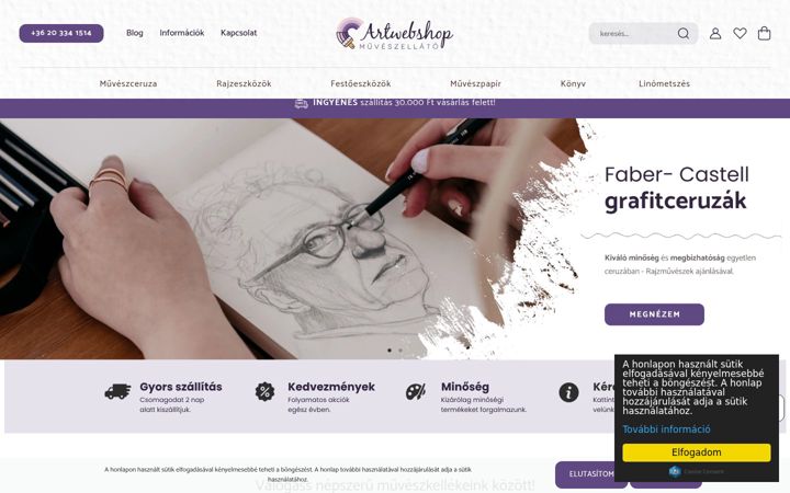 Zrzut ekranu artwebshop.hu