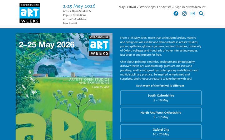 Screenshot of artweeks.org