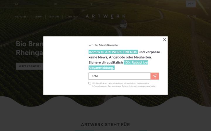Screenshot stránky artwerk-brandy.de